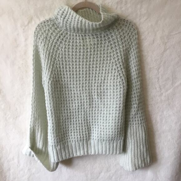 Anthropologie Maeve Mint Bell-Sleeve Sweater - Picture 3 of 16